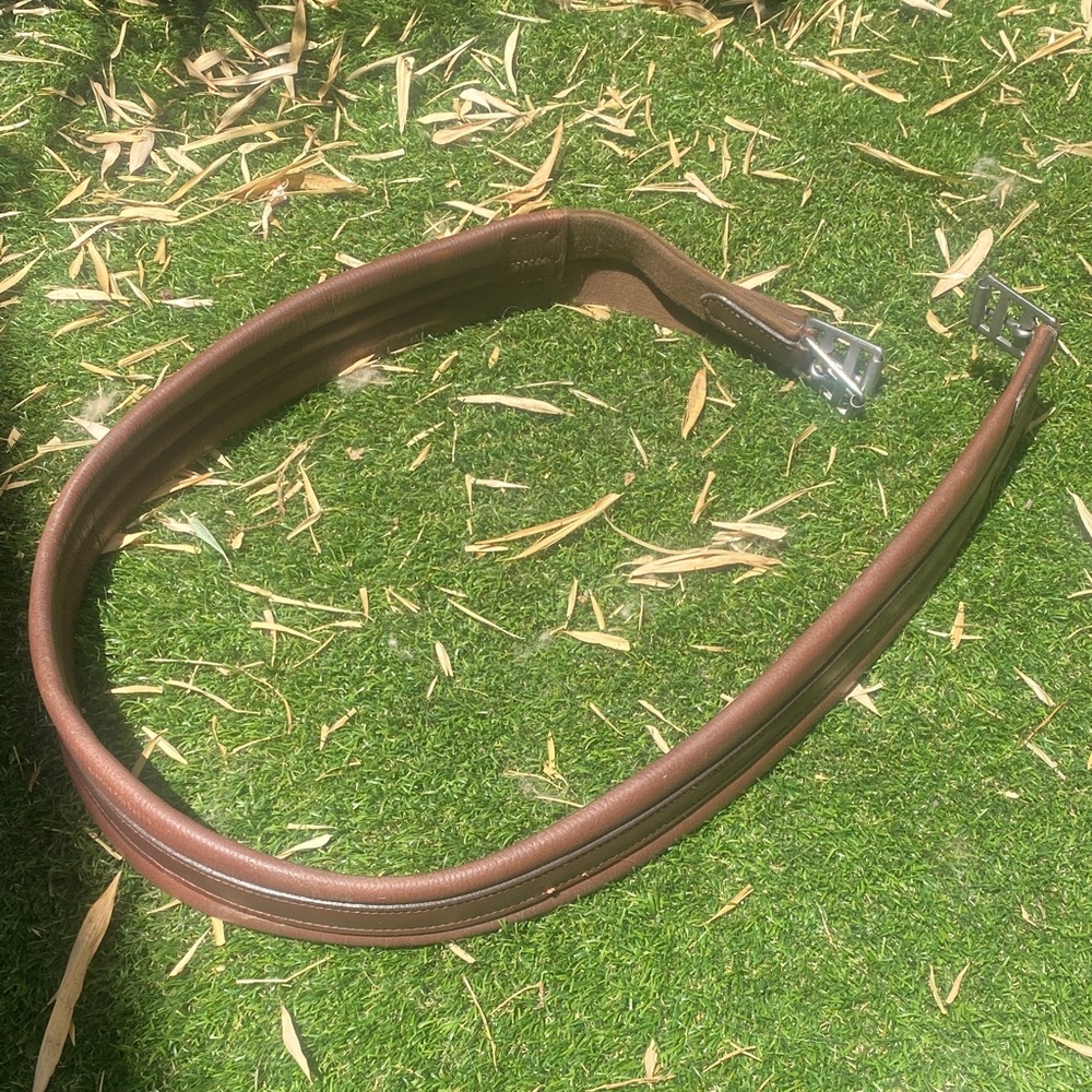 58” Brown Leather Girth